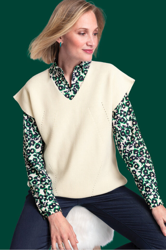 Maison Solfin - Pull sans manches Made in France| B.Solfin