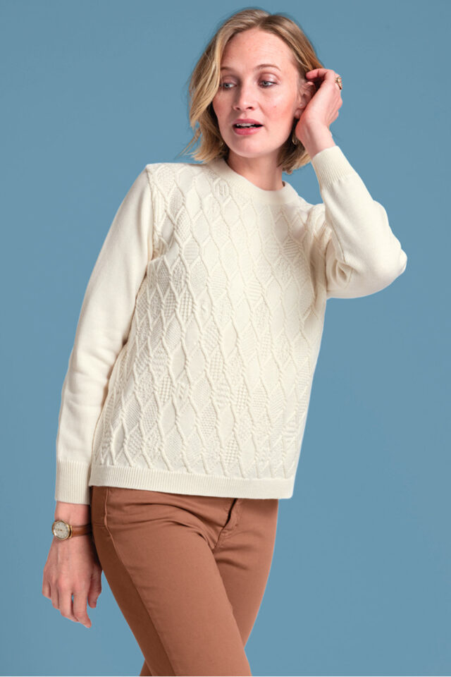 Maison Solfin - Pull torsades Made in France| B.Solfin