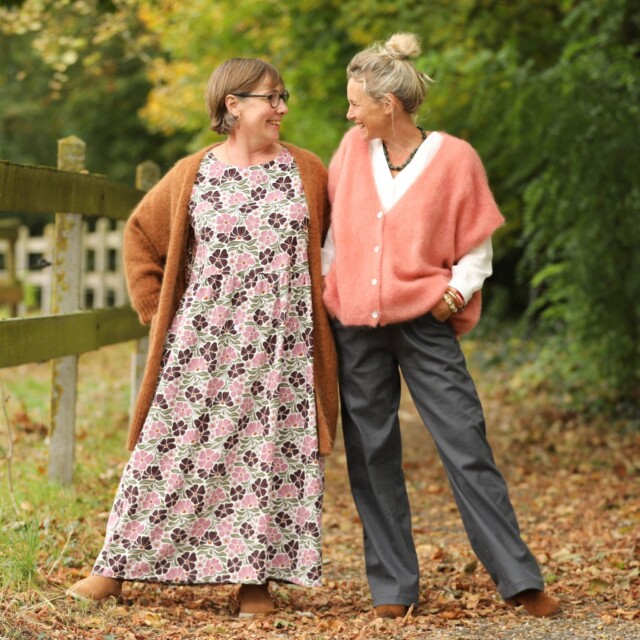 Quintessence - Robe Anaëlle - Double gaze de coton kaki