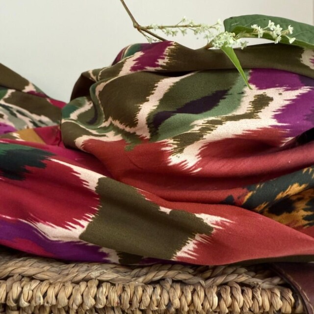 Quintessence - Robe Anaëlle - Satin de coton fleuri Toscane