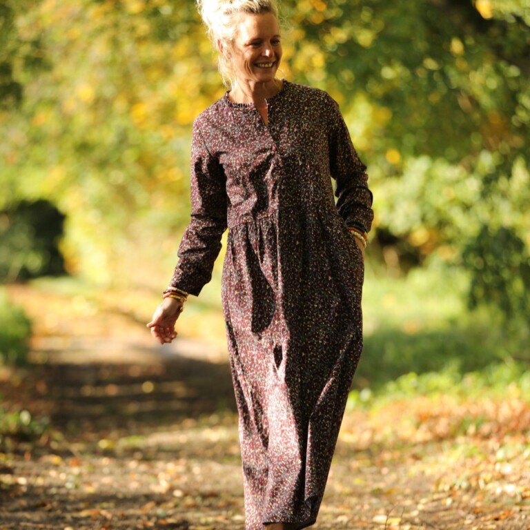 Quintessence - Robe Aurélia - coton Fleurs de Solstice