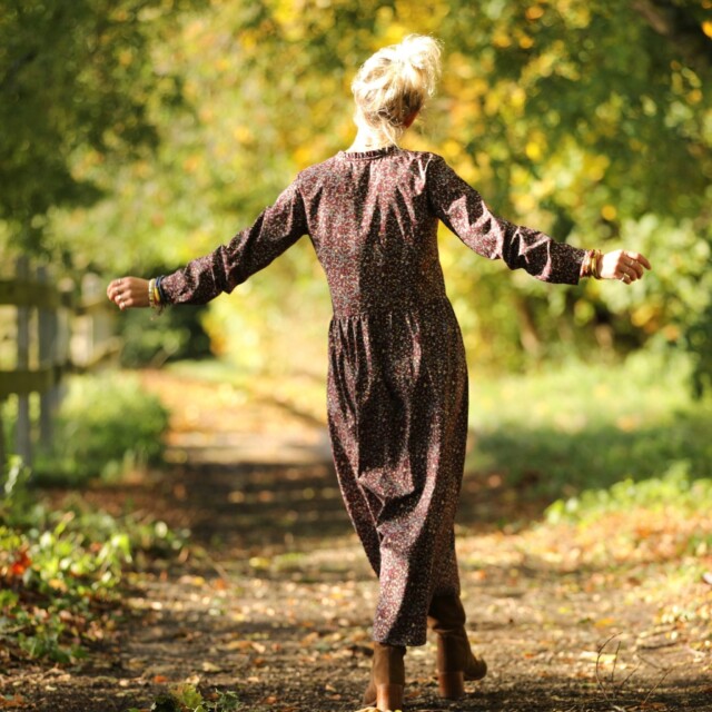Quintessence - Robe Aurélia - coton Fleurs de Solstice