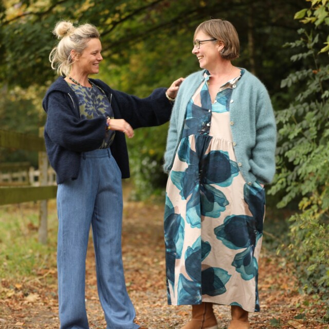 Quintessence - Robe Aurélia - Sergé de viscose Cerise noire