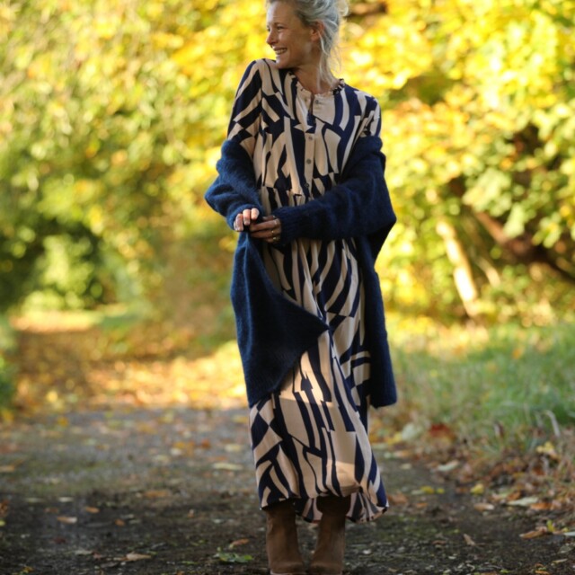 Quintessence - Robe Aurélia - Viscose vague graphique