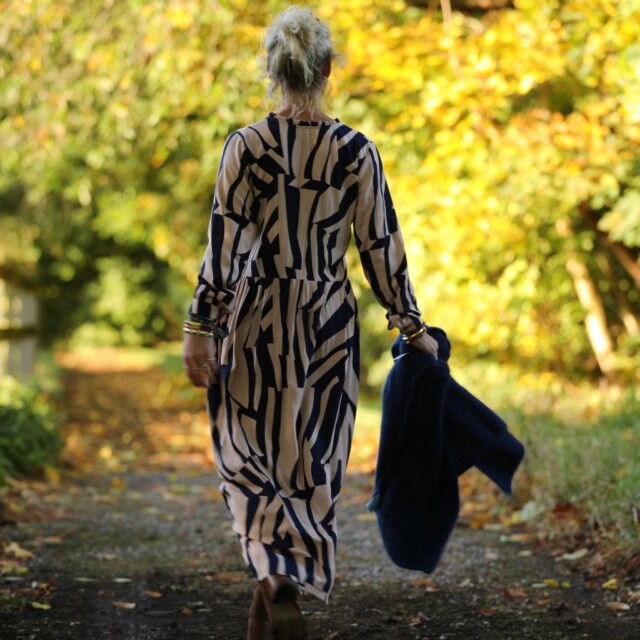 Quintessence - Robe Aurélia - Viscose vague graphique