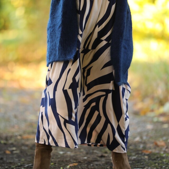 Quintessence - Robe Aurélia - Viscose vague graphique