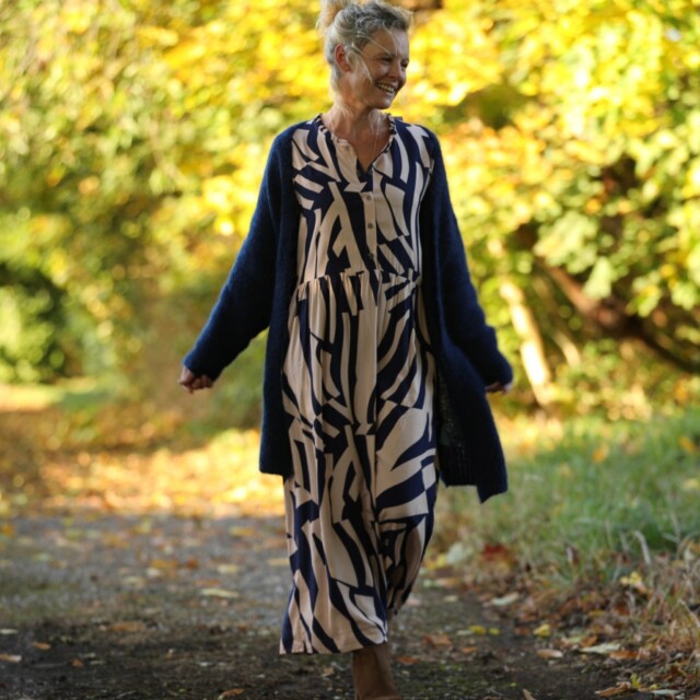 Quintessence - Robe Aurélia - Viscose vague graphique