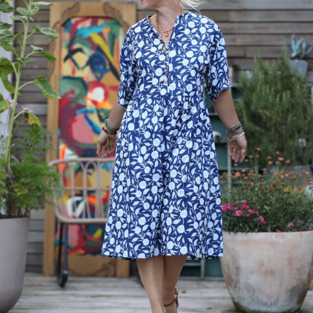 Quintessence - Robe Capucine - imprimé "Danse florale"