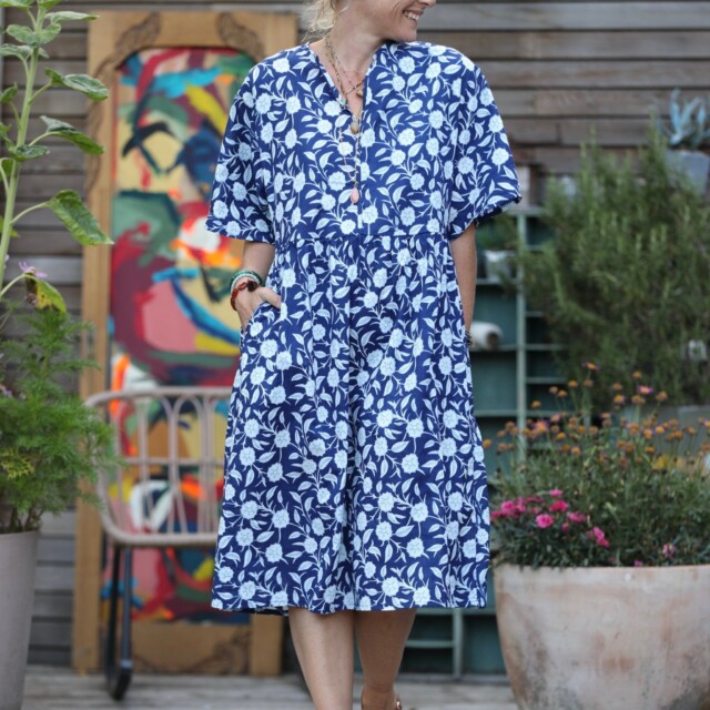 Quintessence - Robe Capucine - imprimé "Danse florale"