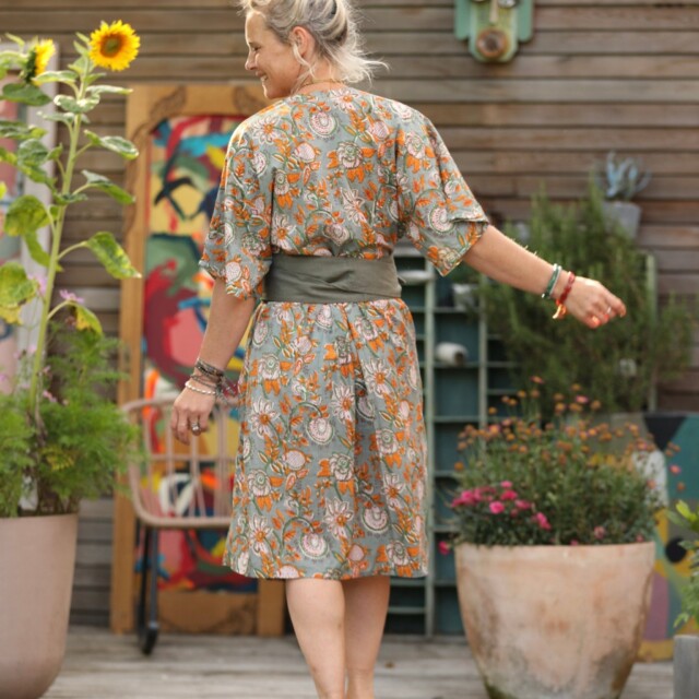 Quintessence - Robe Capucine - imprimé "Jardin secret"