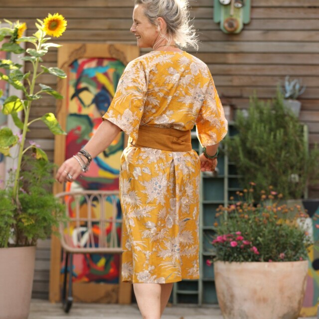 Quintessence - Robe Capucine - imprimé "Lumière sereine"