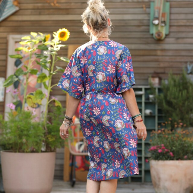 Quintessence - Robe Capucine - imprimé "Murmures"