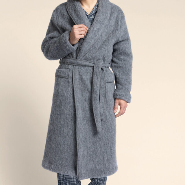Maison Solfin - Robe de chambre en laine des Pyrénées Made in France| B.Solfin
