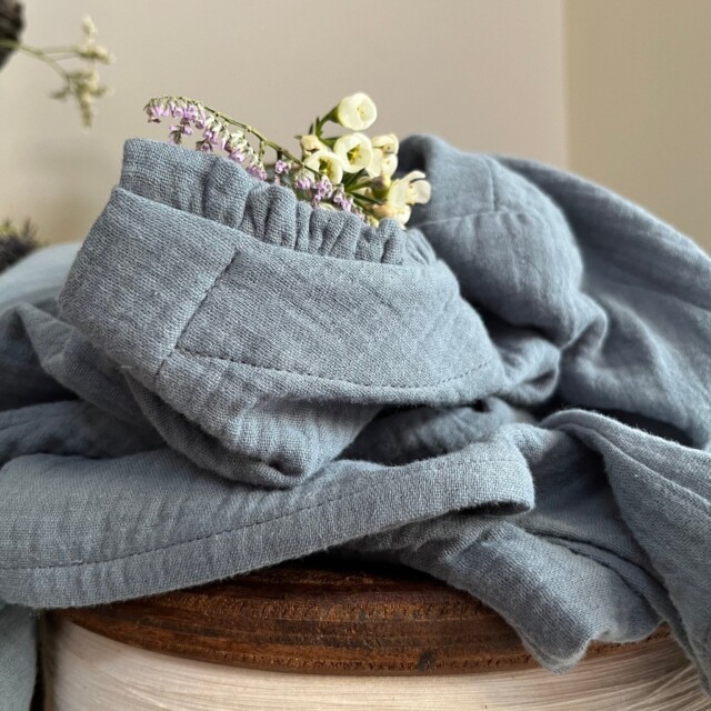 Quintessence - Robe Kalaya - double gaze de coton bleu navy