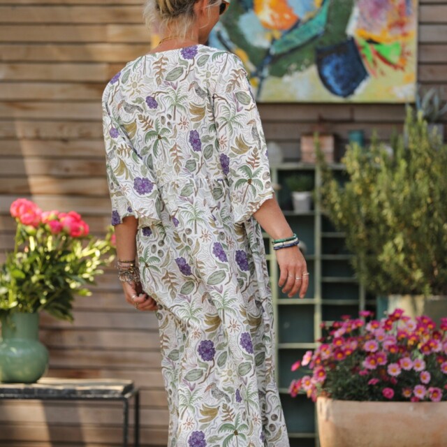 Quintessence - Robe Kalaya - viscose jardin tropical
