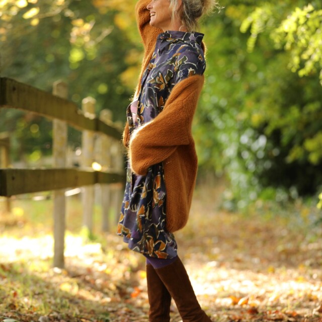 Quintessence - Robe Yuna - satin de coton Bois de Myrte