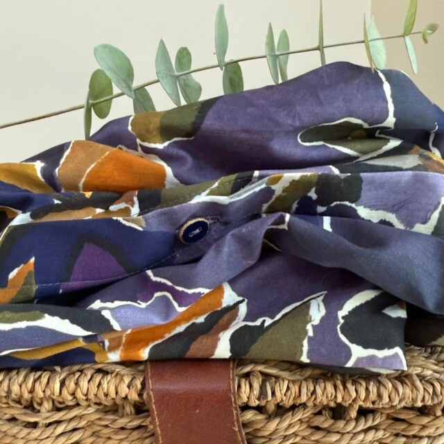 Quintessence - Robe Yuna - satin de coton Bois de Myrte