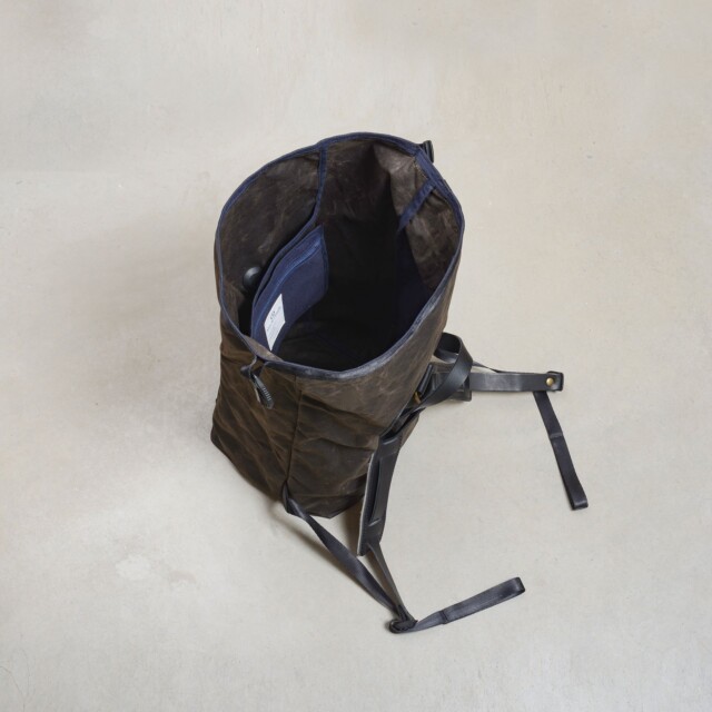 Bleu De Chauffe - Sac à dos Météore - Kaki waxé