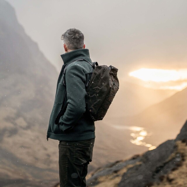 Bleu De Chauffe - Sac à dos Météore - Kaki waxé