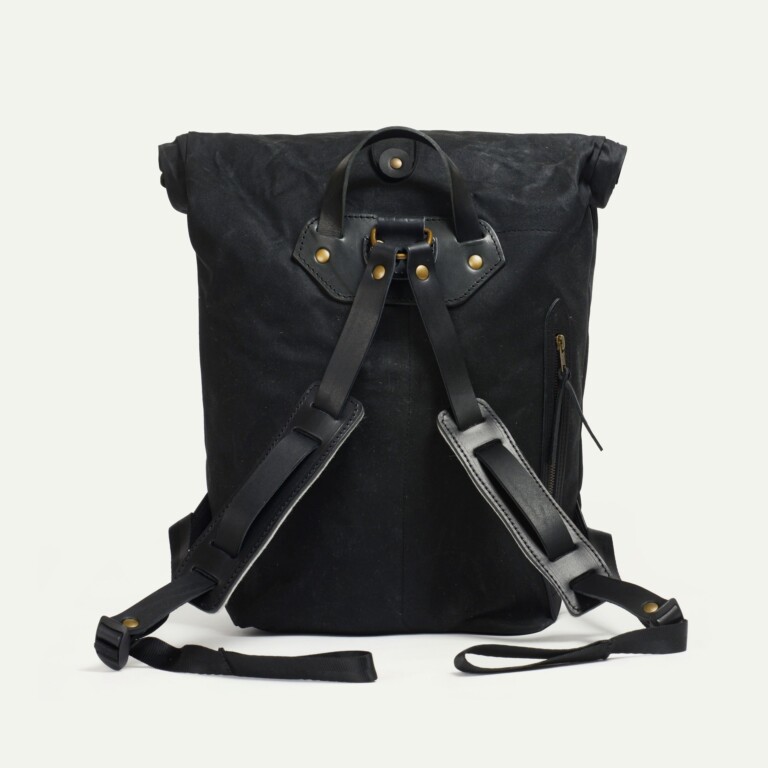 Bleu De Chauffe - Sac à dos Météore - Noir waxé