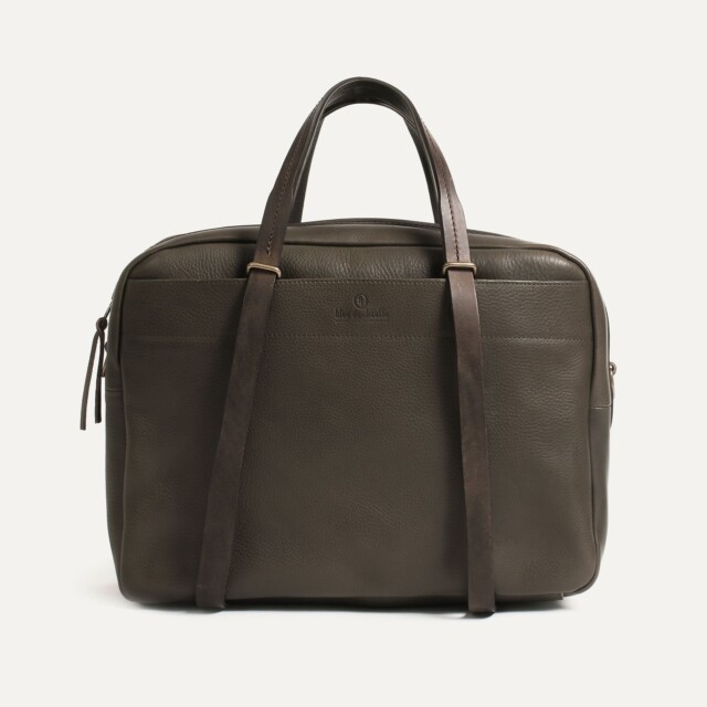 Bleu de Chauffe - Sac business Report – Marron kaki (Smog)
