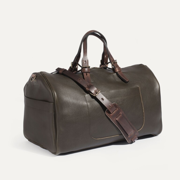 Bleu De Chauffe - Sac de voyage Hobo - Marron Kaki (Smog)