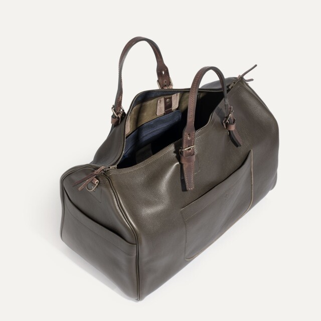 Bleu De Chauffe - Sac de voyage Hobo - Marron Kaki (Smog)