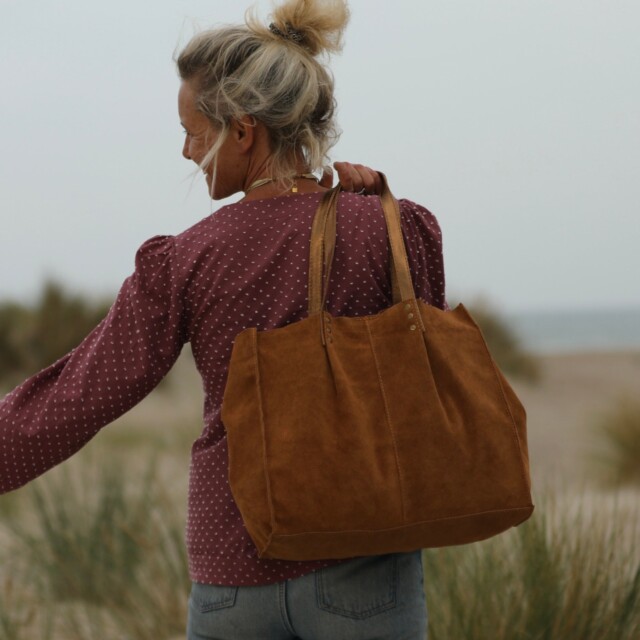 Quintessence - Sac Lisière – Cuir caramel