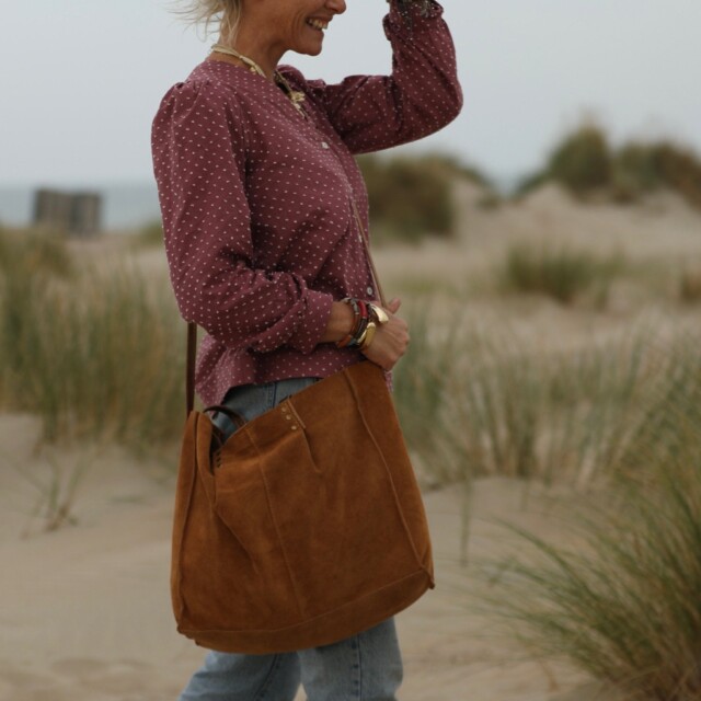 Quintessence - Sac Lisière – Cuir caramel