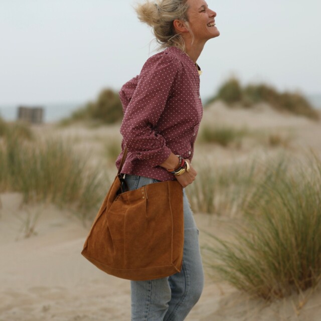 Quintessence - Sac Lisière – Cuir caramel