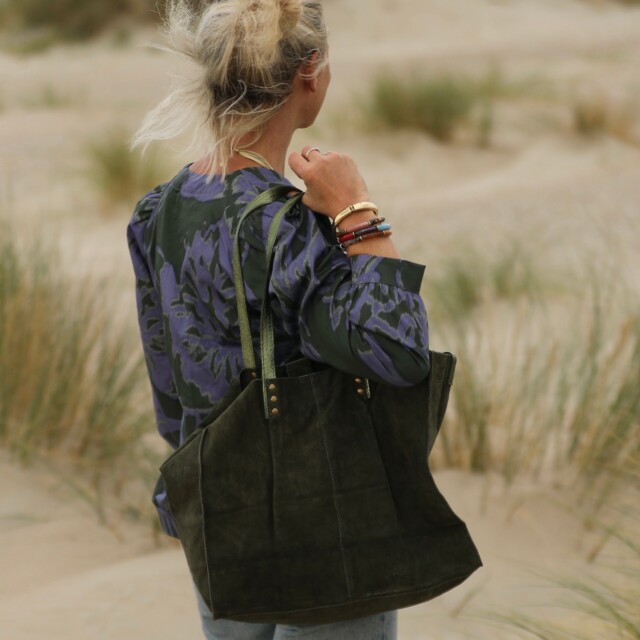 Quintessence - Sac Lisière – Cuir kaki