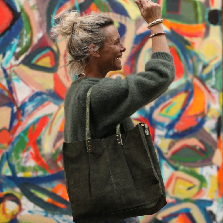 Quintessence - Sac Lisière – Cuir kaki