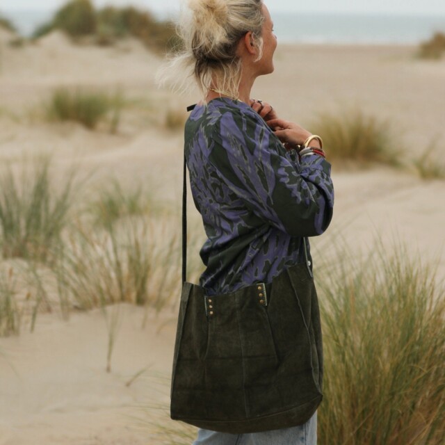 Quintessence - Sac Lisière – Cuir kaki