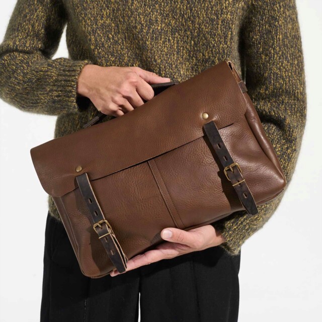 Bleu De Chauffe - Sac Plombier Justin - Brun Ambré
