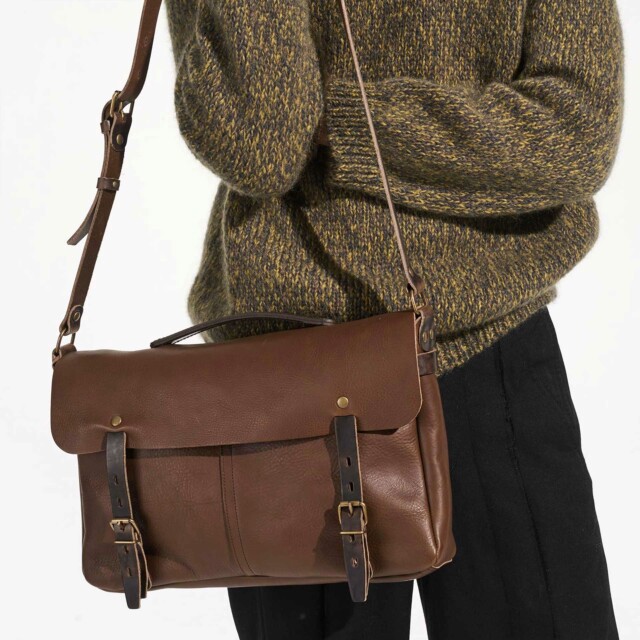 Bleu De Chauffe - Sac Plombier Justin - Brun Ambré
