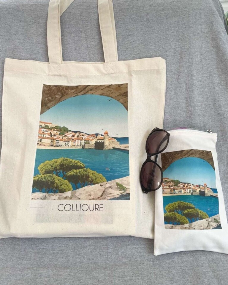 Foliove - Sac + Pochette Collioure Village