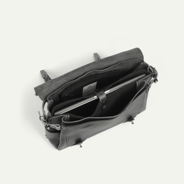 Bleu De Chauffe - Sac Postier Eclair M - Tourbe