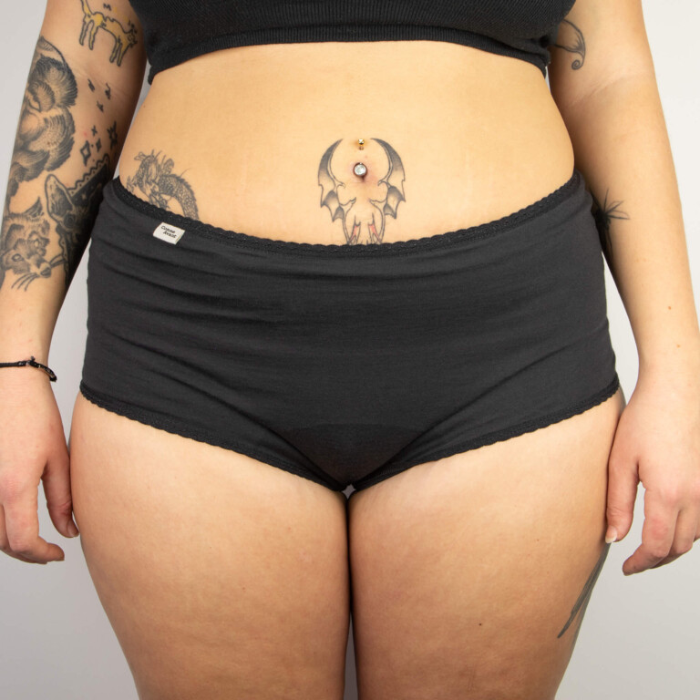 Comme Avant - Shorty Menstruel 100% Coton Bio - Absorbant & Confortable - Fabriqué en France