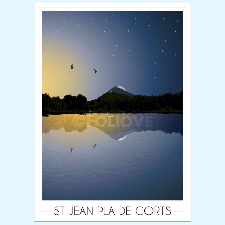 st jean pla de corts 1 1 Foliove - Affiche Lac Saint-Jean Pla de Corts