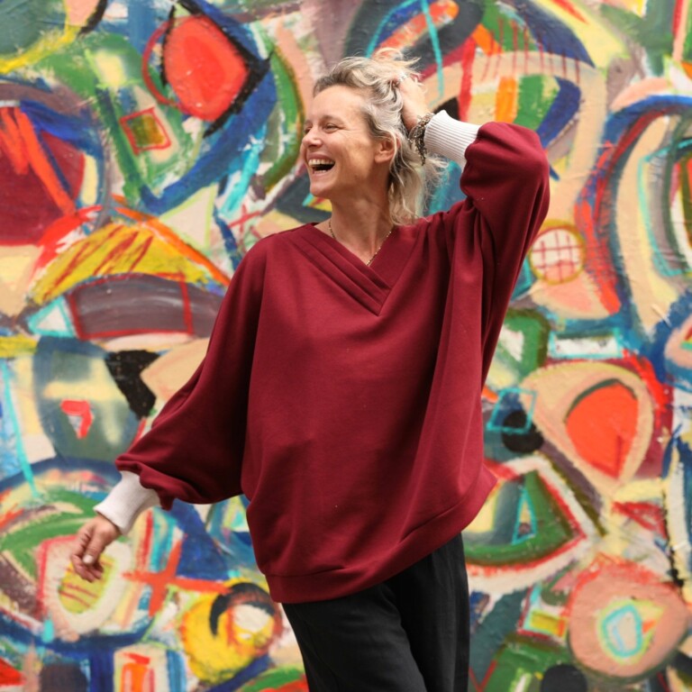 Quintessence - Sweat Ferdinand - cerise noire - version longue