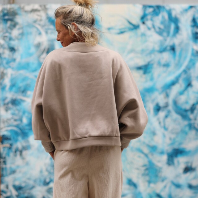 Quintessence - Sweat Ferdinand - ficelle - version courte