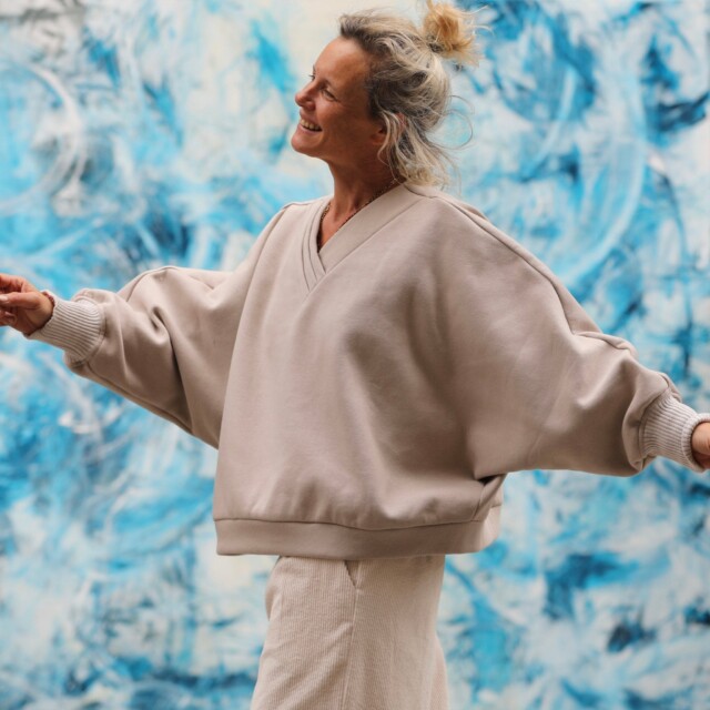 Quintessence - Sweat Ferdinand - ficelle - version courte