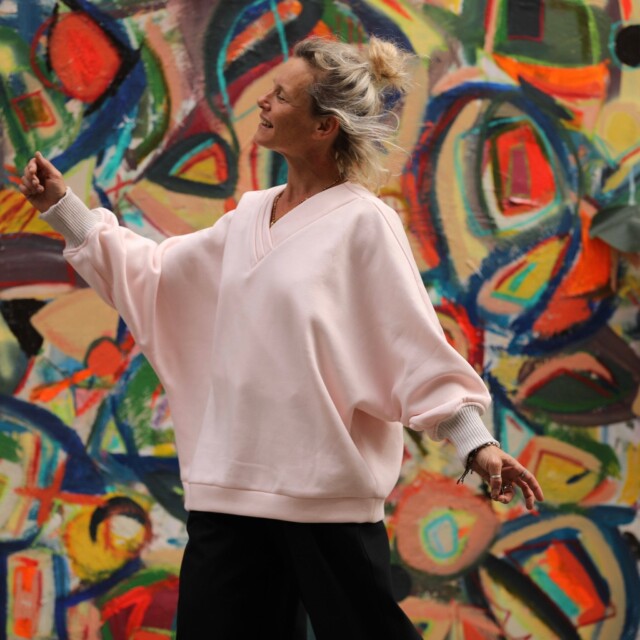 Quintessence - Sweat Ferdinand - rose dragée - version longue