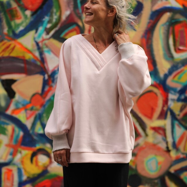 Quintessence - Sweat Ferdinand - rose dragée - version longue