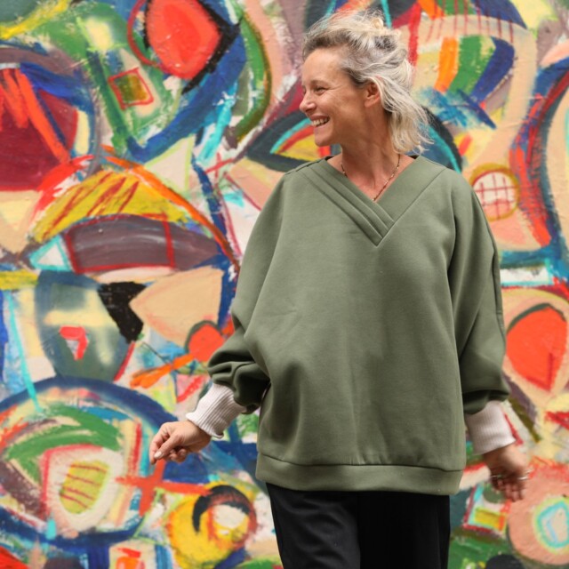 Quintessence - Sweat Ferdinand – vert kaki – version longue