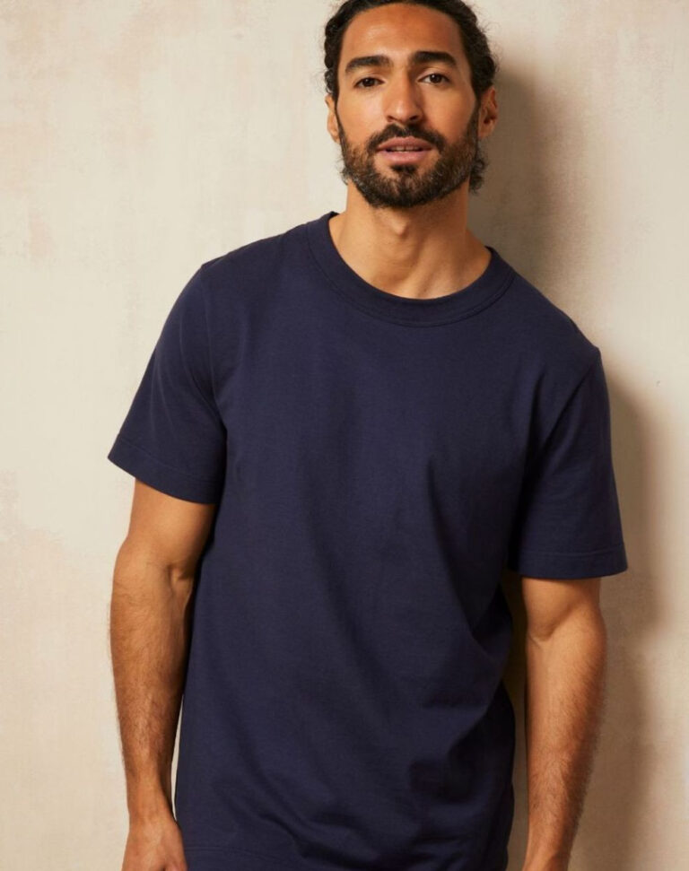 Lemahieu - T-shirt en Coton BIO - Bleu Minuit - Homme - Homme