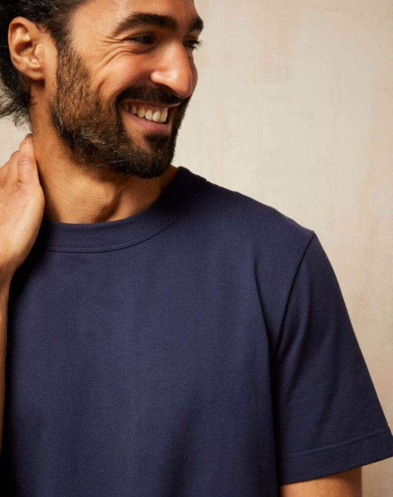 Lemahieu - T-shirt en Coton BIO - Bleu Minuit - Homme - Homme