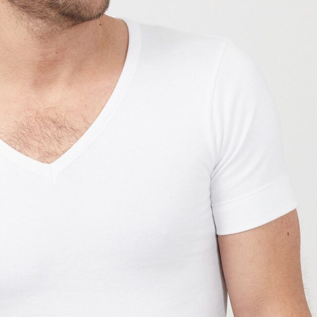 Maison Solfin - Tee-shirt col v en coton Made in France| B.Solfin