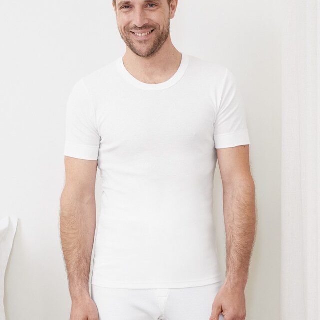 Maison Solfin - Tee-shirt fin manches courtes ras du cou Made in France| B.Solfin