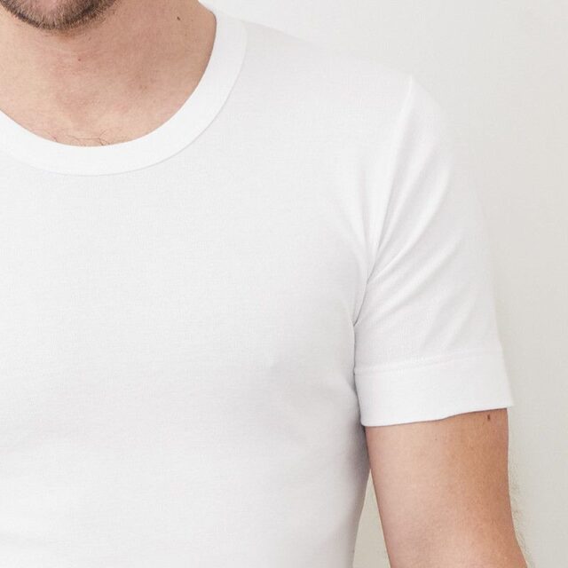 Maison Solfin - Tee-shirt fin manches courtes ras du cou Made in France| B.Solfin